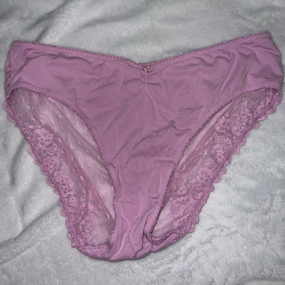 Victoria's Secret Lavender Mesh Back Bikini panty